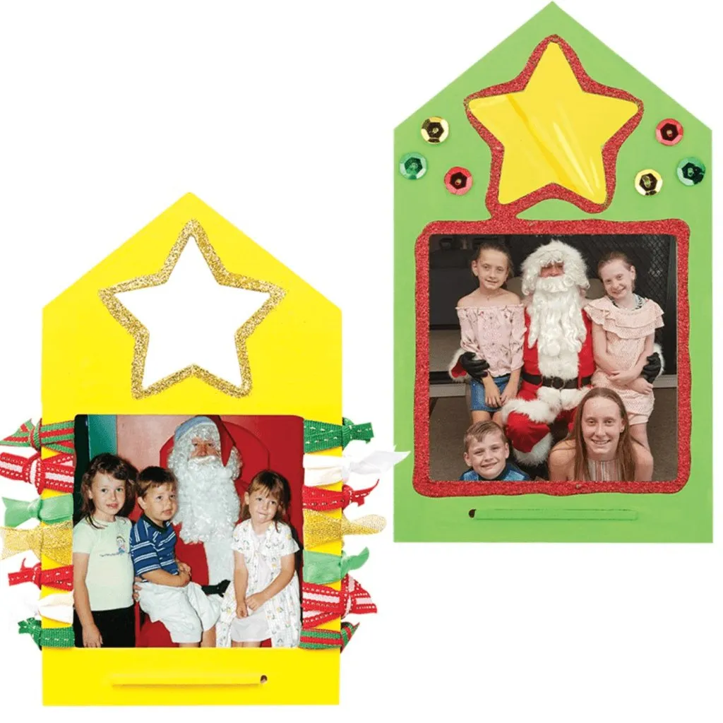 3D Wooden Star Cutout Frames - Pack of 10