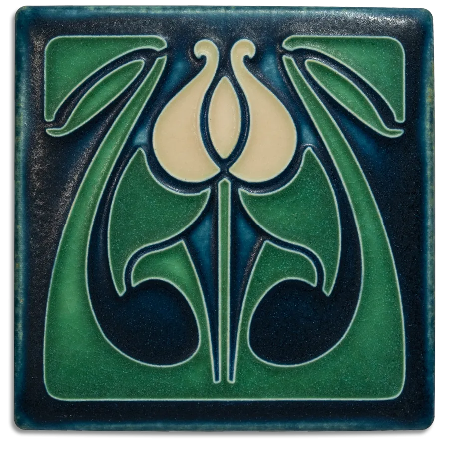 4X4 Tulip Bud Art Tile