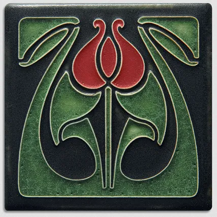 4X4 Tulip Bud Art Tile