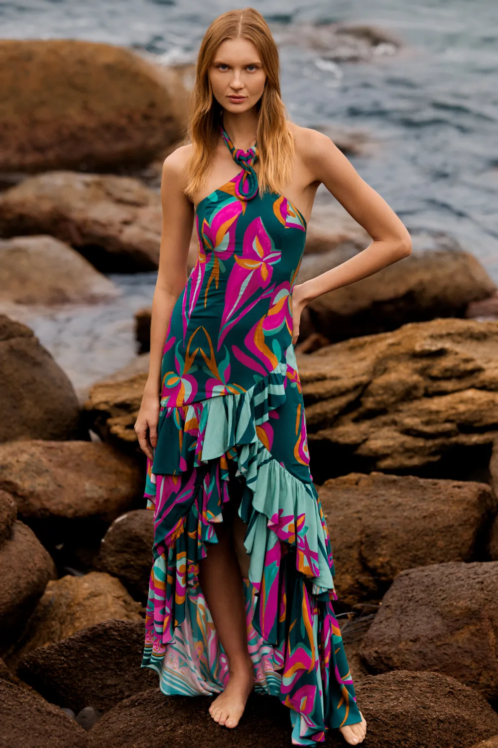 ALJEZUR COLLAR DRESS
