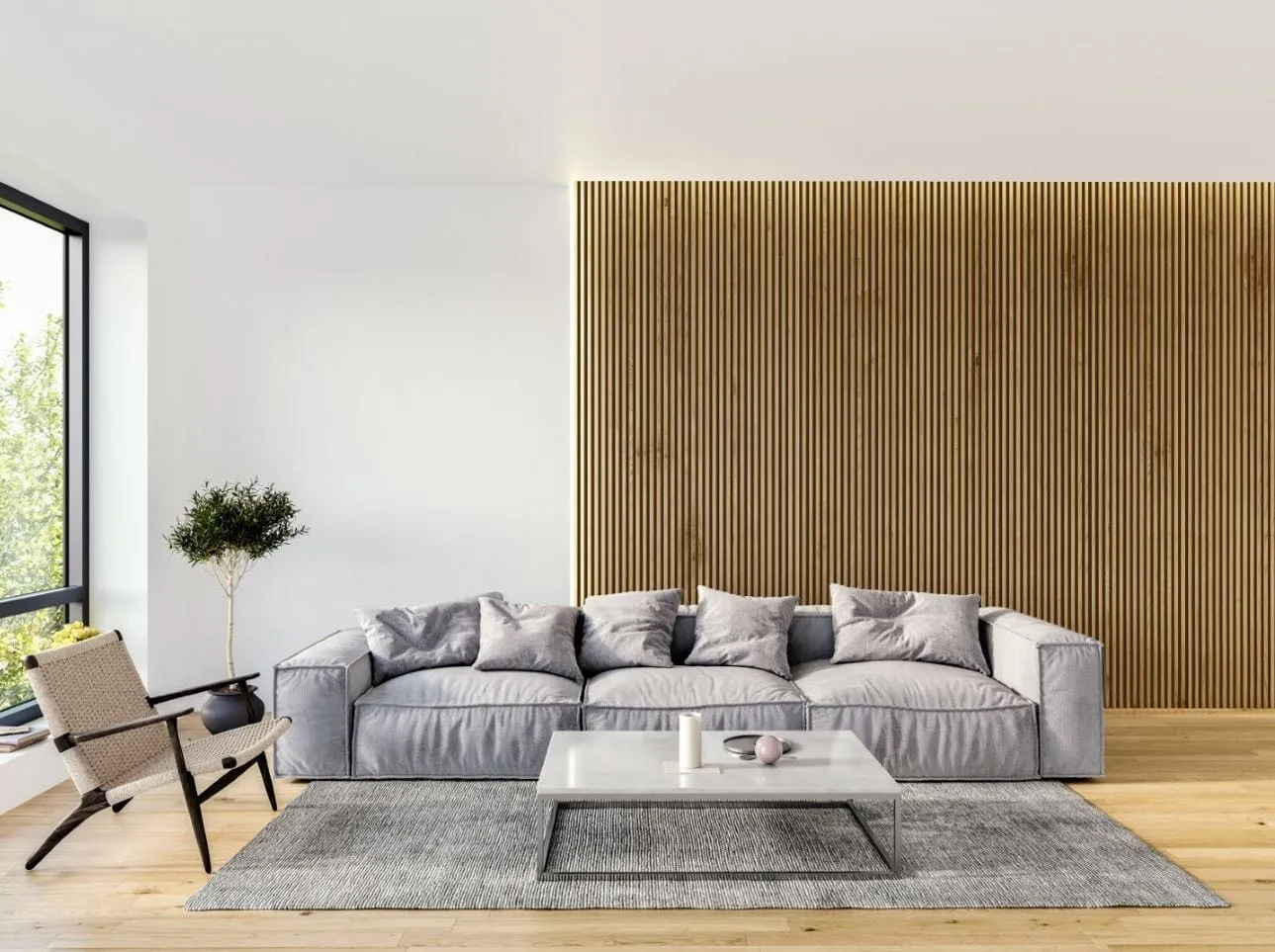 ambi-wall Acoustic Timber Slat Wall Panel | 2.4m Classic Oak