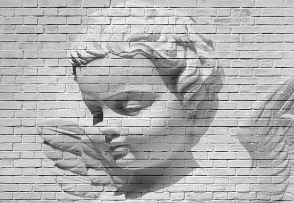 Angel Brick Wall Mural