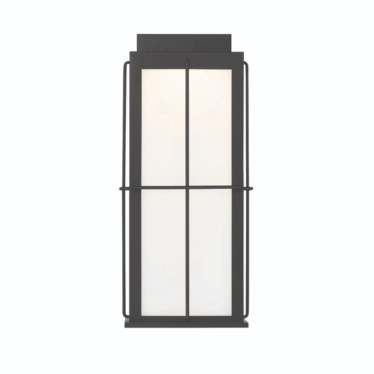 Bensa 20 In. LED Outdoor Wall Light Black Finish