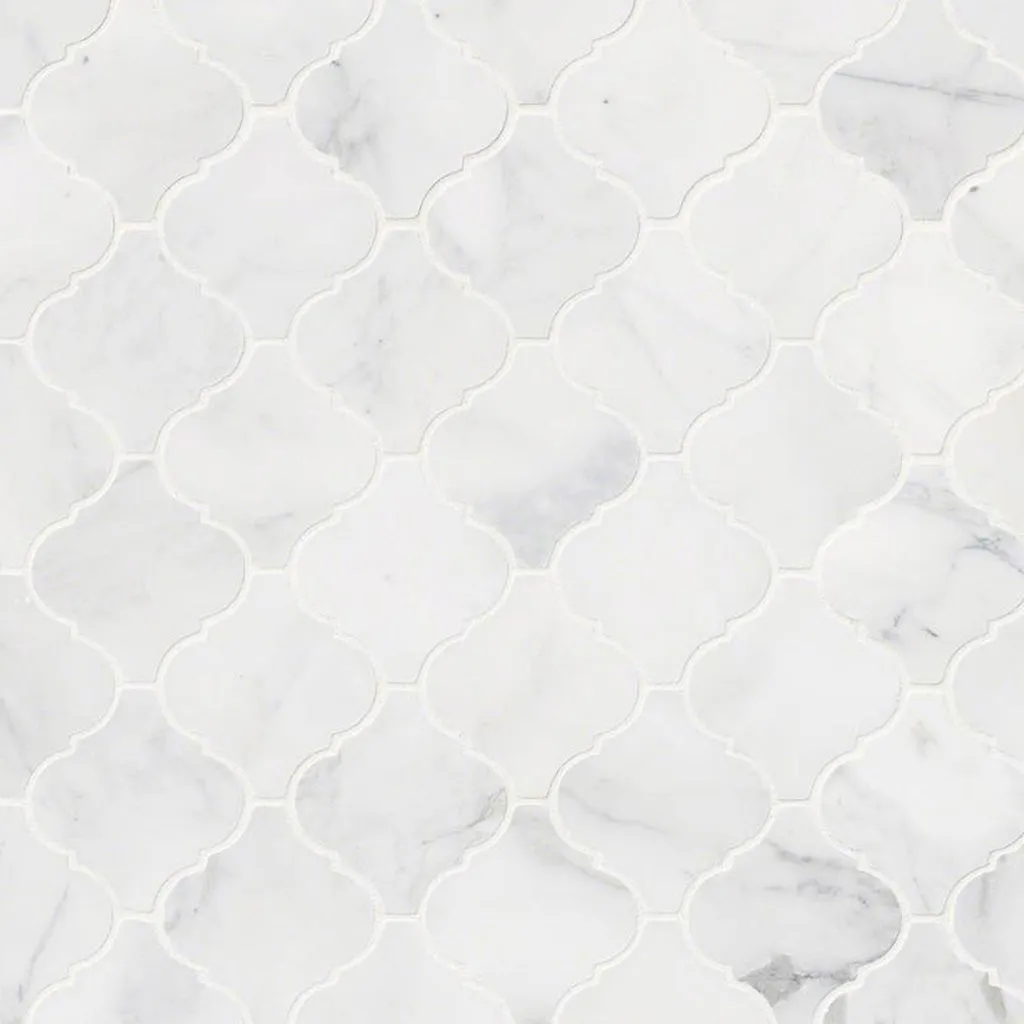 Calacatta Cressa Arabesque - Stone Tile