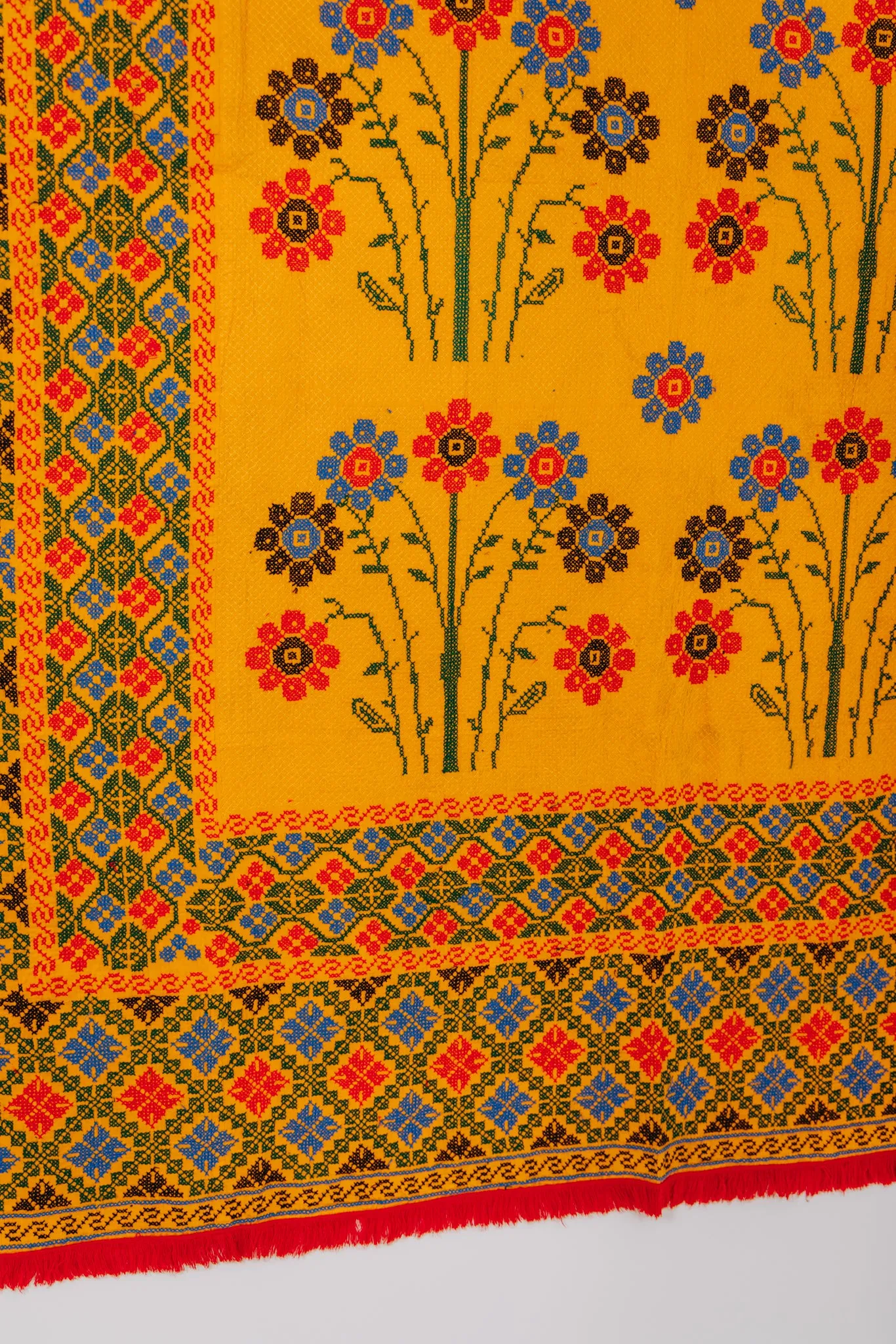 Cross-stitch -Cotton Throw 02