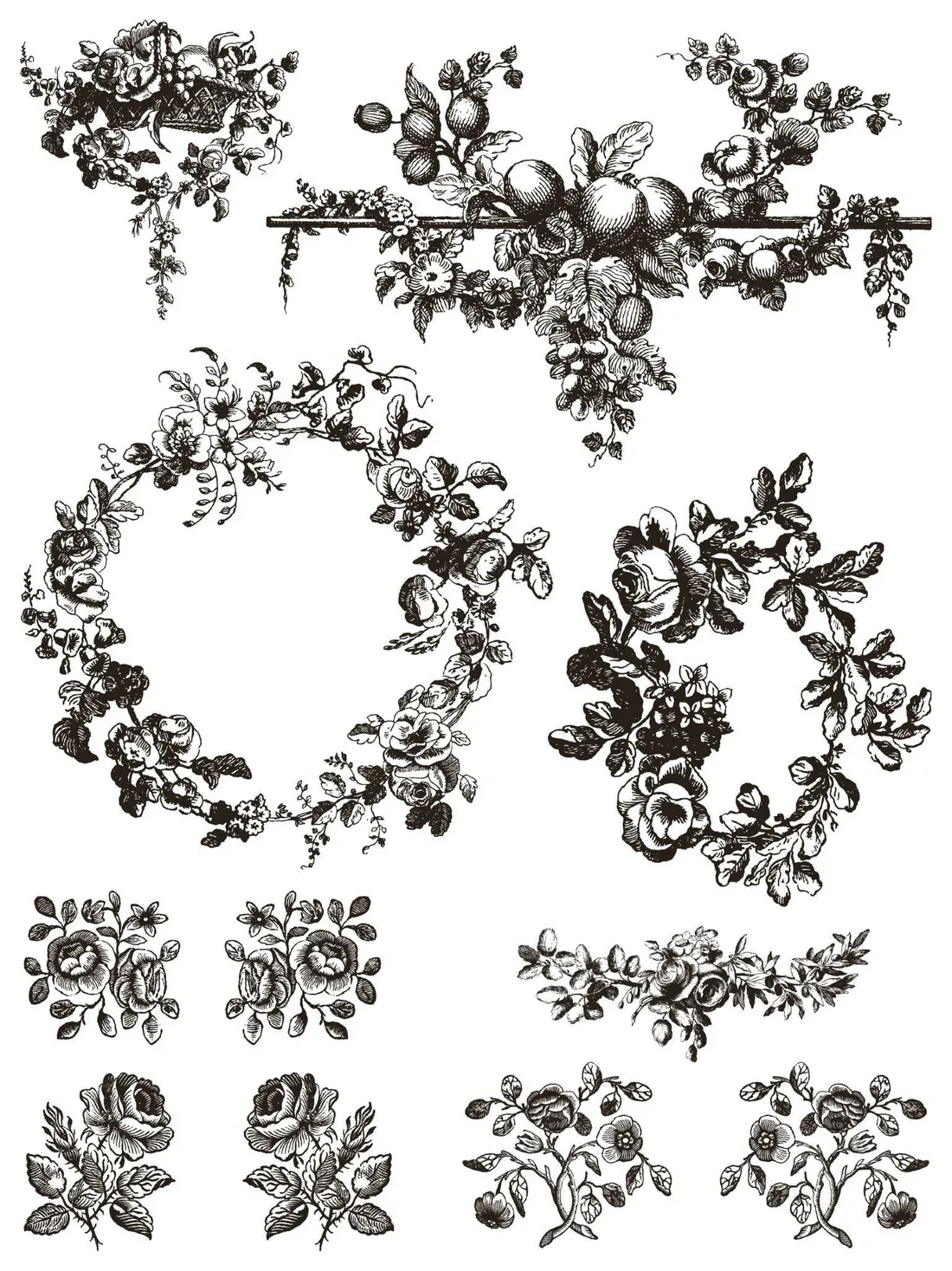 Delft Traditions NOIR IOD Paint Inlay 12x16 Pad™