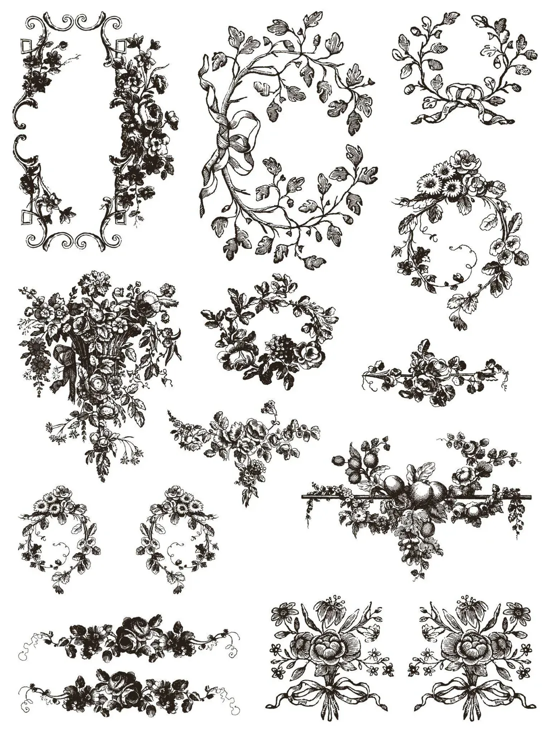 Delft Traditions NOIR IOD Paint Inlay 12x16 Pad™