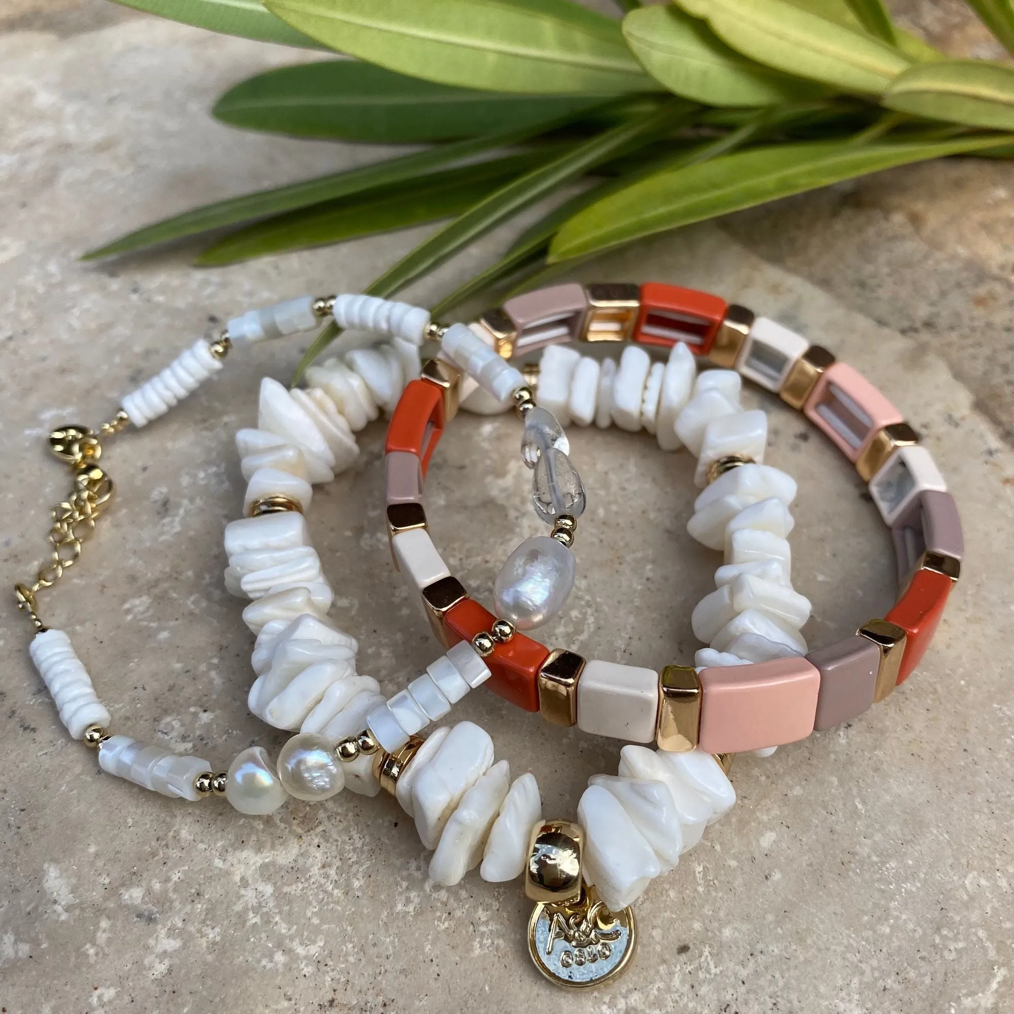 Enamel Tiles Bracelet - Extra Length