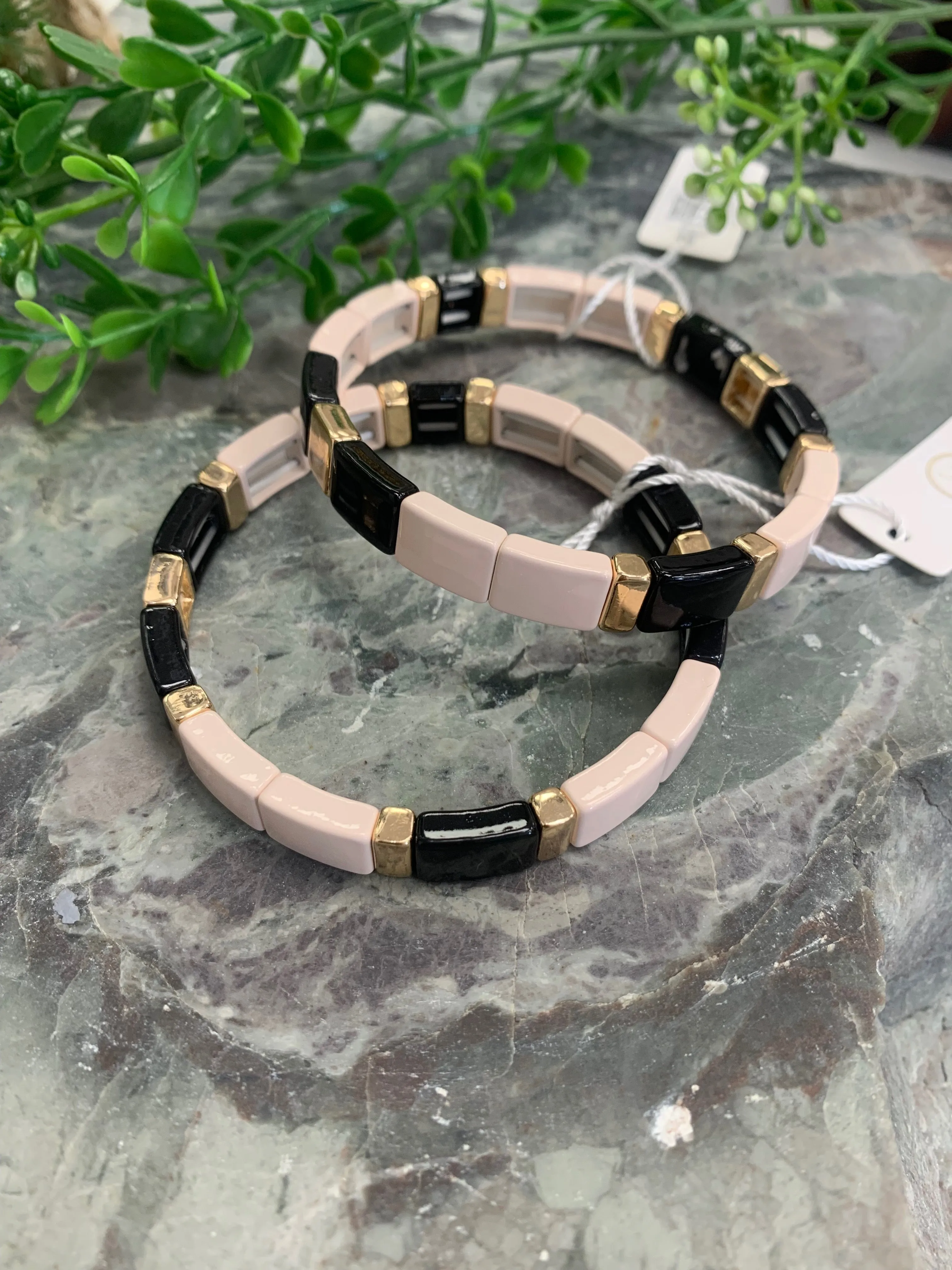 Enamel Tiles Bracelet - Multiple Colours