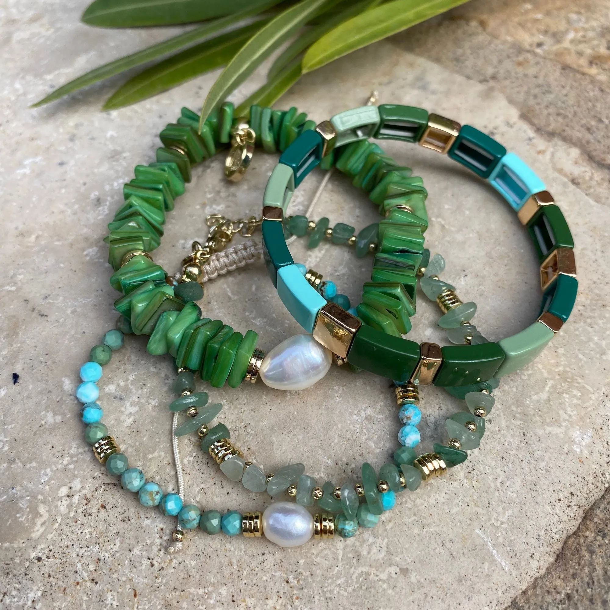 Enamel Tiles Bracelet - Multiple Colours