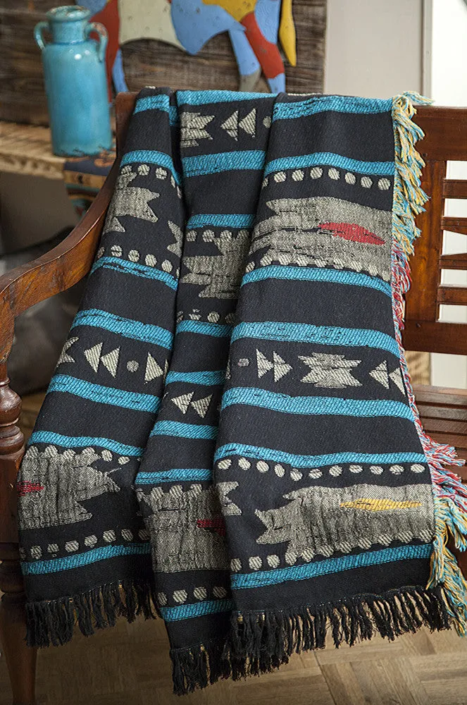 Follow The Arrows Woven Throw Blanket