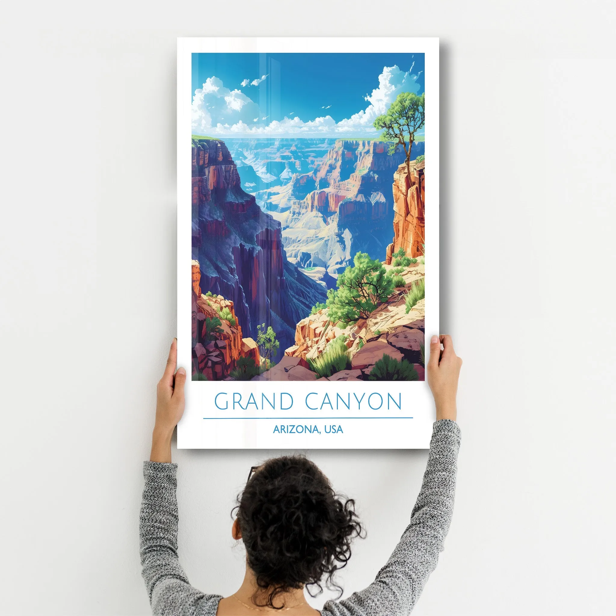Grand Canyon-Arizona USA-Travel Posters | Glass Wall Art