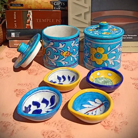 Jaipur Blue Pottery Diwali Gift Set - Large