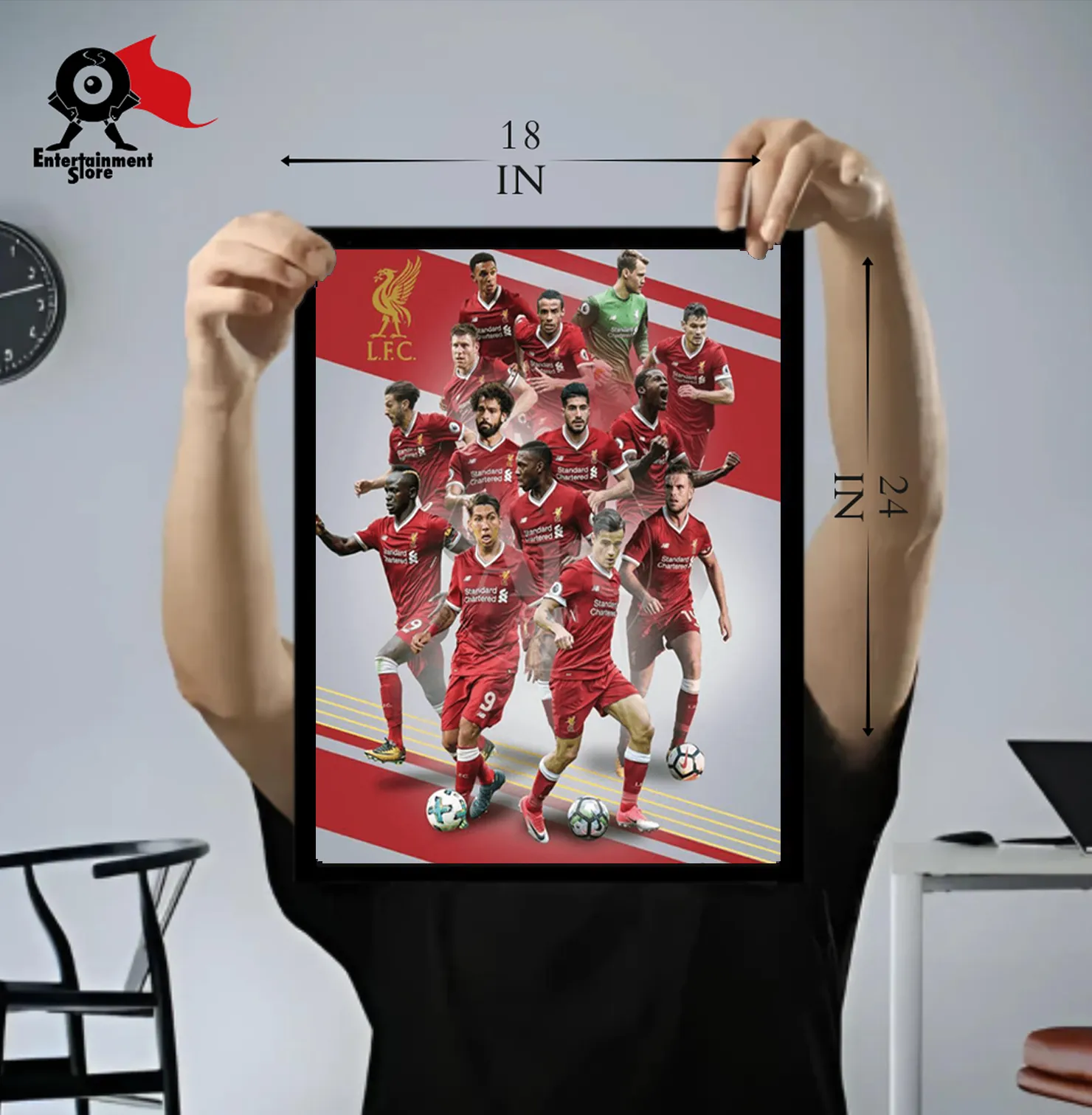 Liverpool Players 17 - 18 Mini Poster