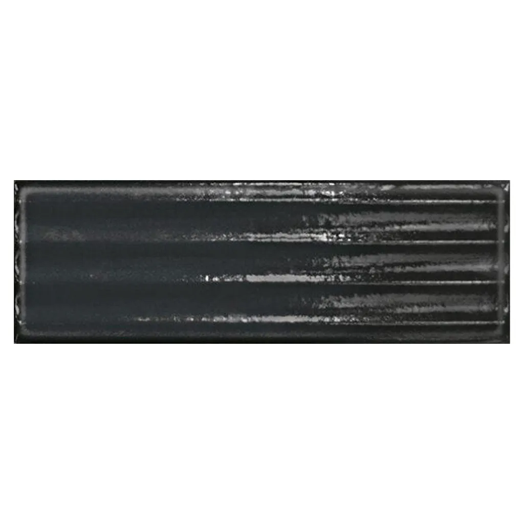 Nero Fluted, 4" x 12" - Porcelain Tile