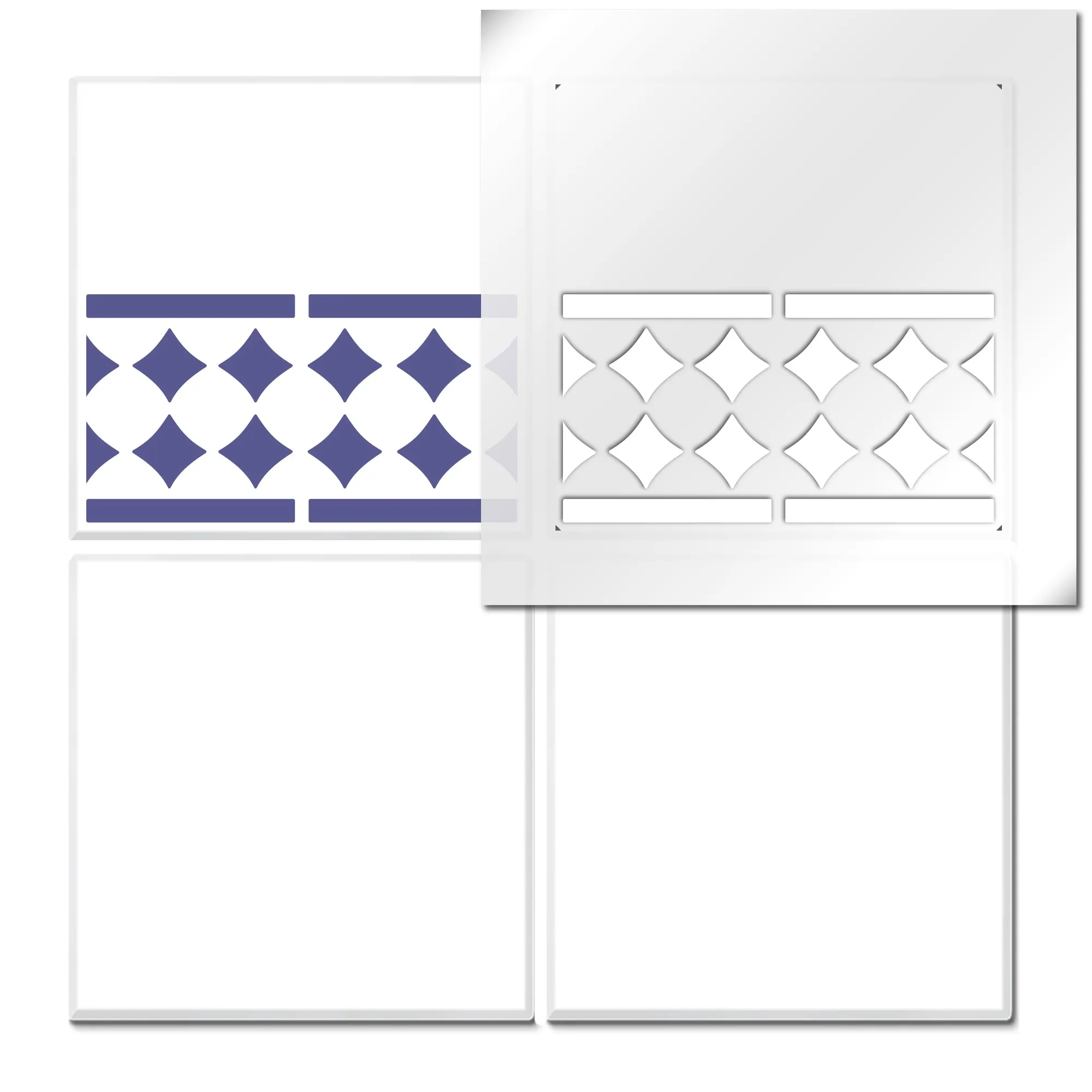 Oakridge Tile Border Stencil
