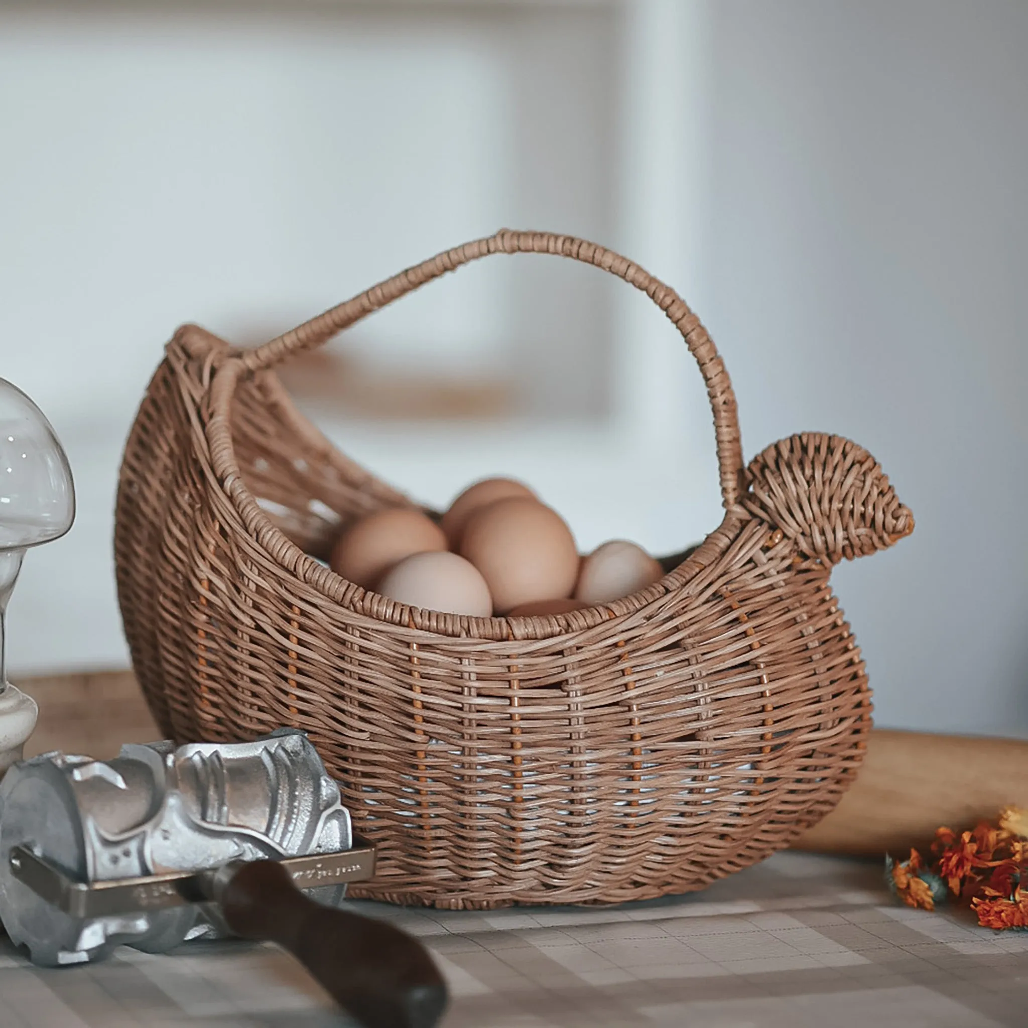 Olli Ella - Rattan Chicken Basket - Daisy & Hen Exclusive
