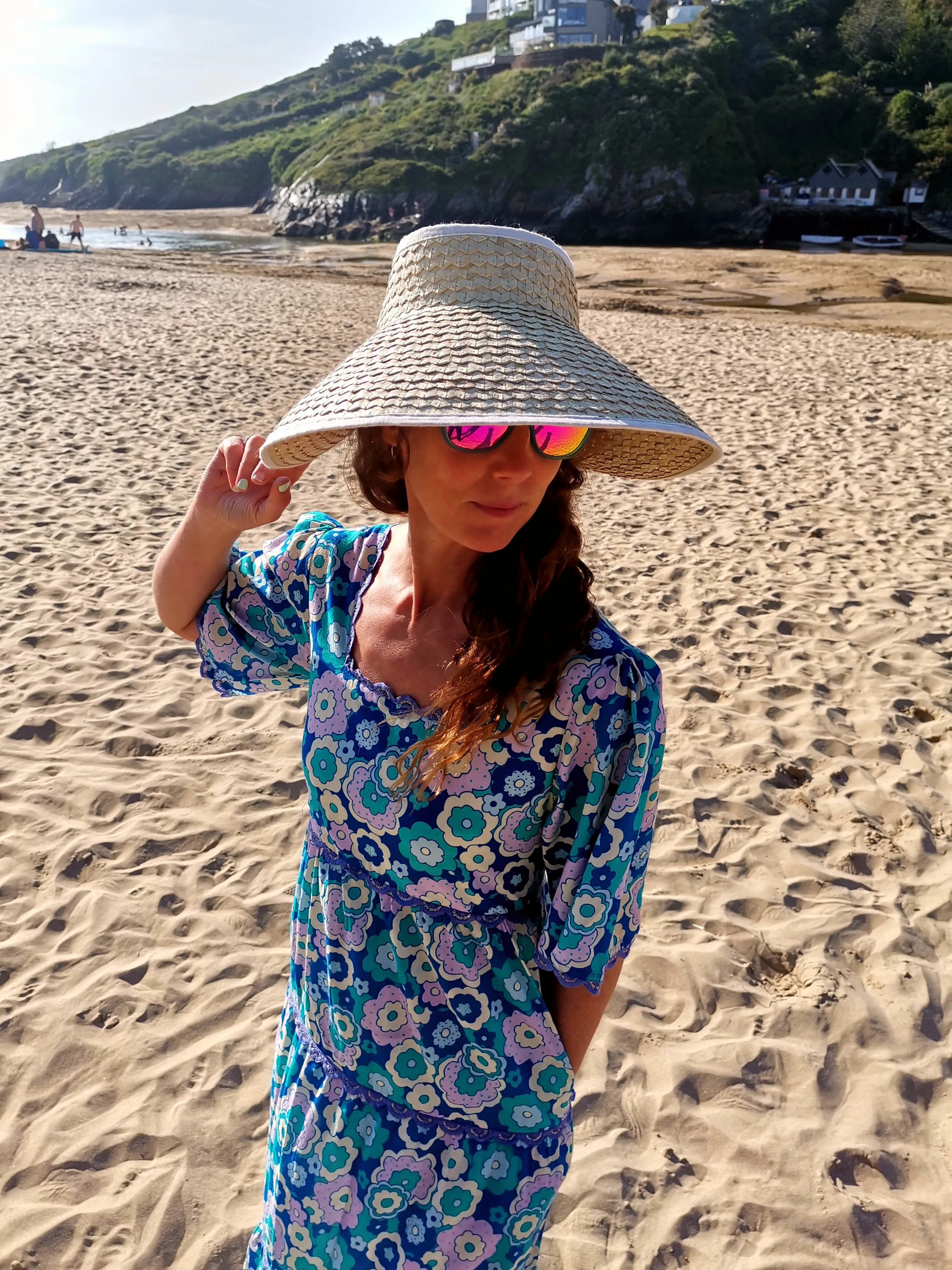 Raffia Prairie Sun Hat in Natural