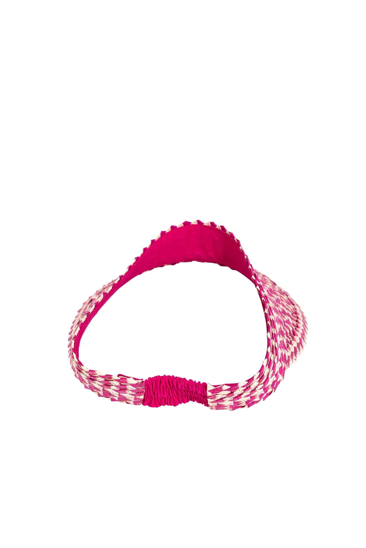 Raffia Sun Visor in Pink