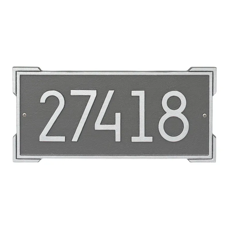 Roanoke Modern Wall Address Plaque