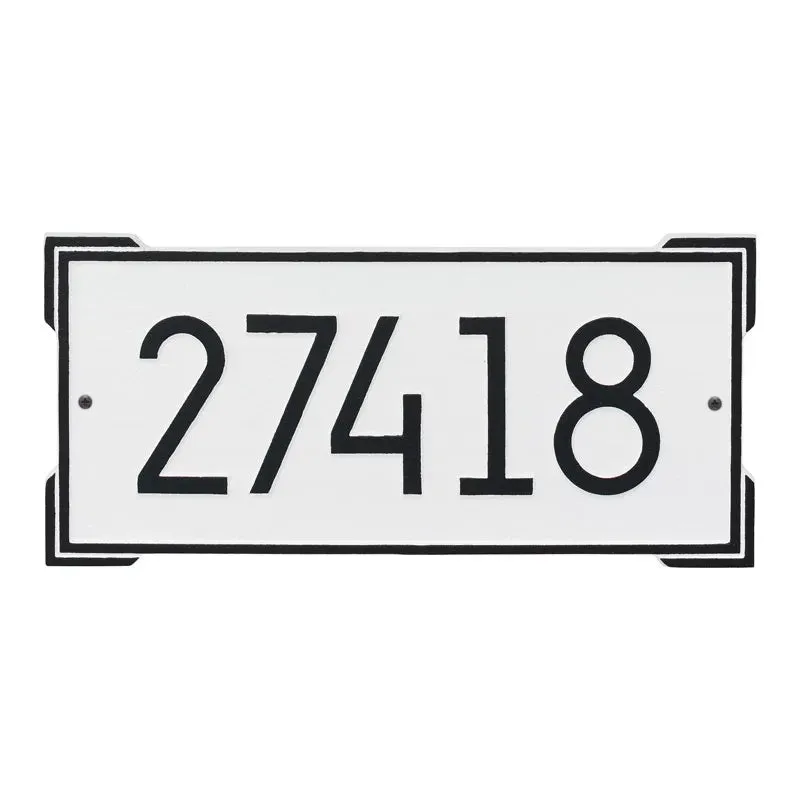 Roanoke Modern Wall Address Plaque
