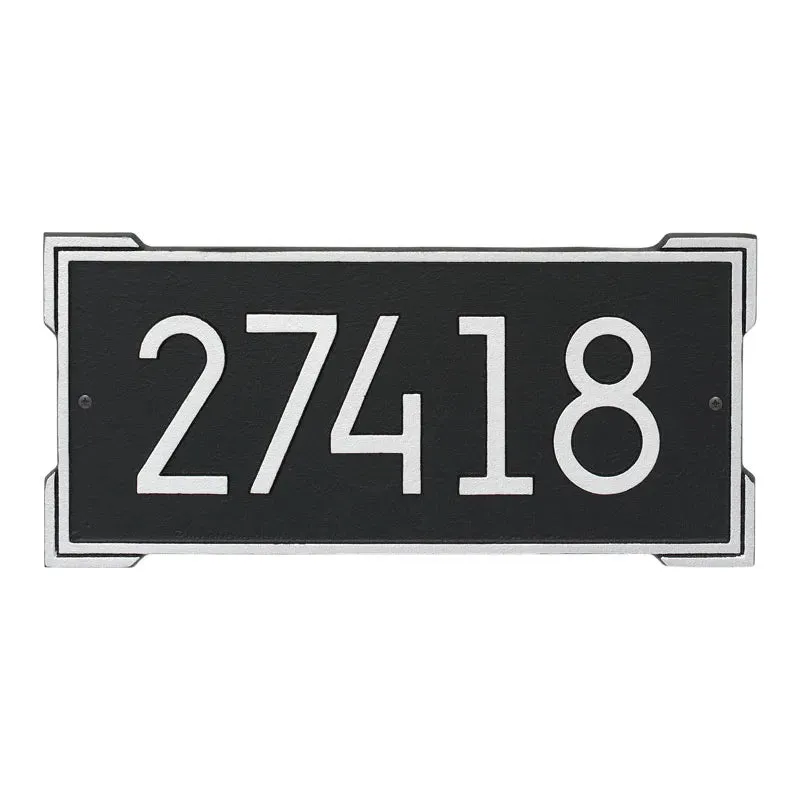 Roanoke Modern Wall Address Plaque
