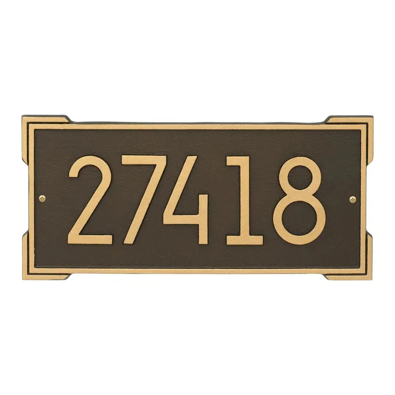 Roanoke Modern Wall Address Plaque