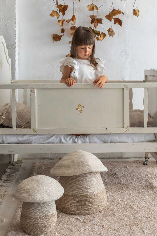 STORAGE HANDMADE BASKET MUSHROOM