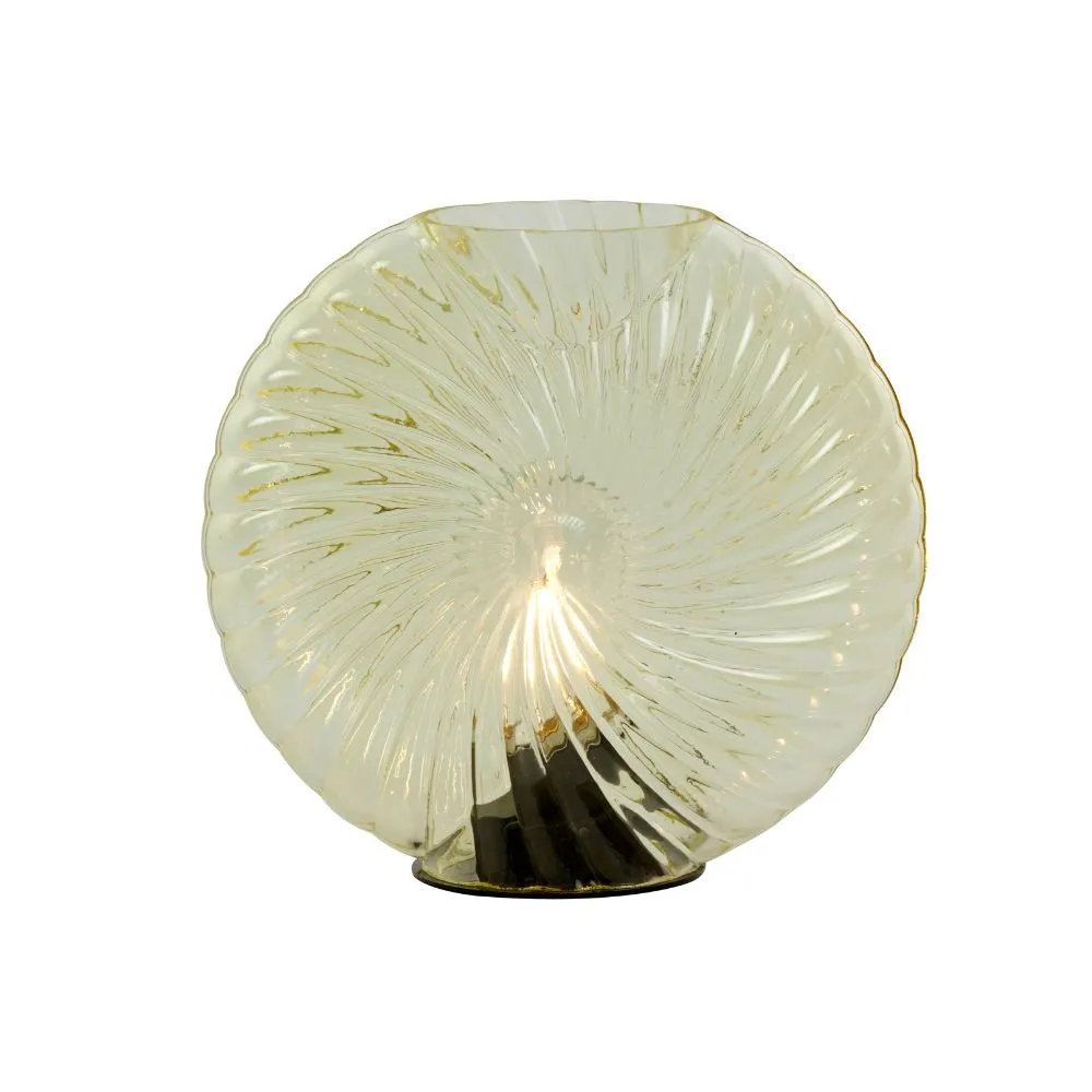 Table Lamp LED Glass Brown