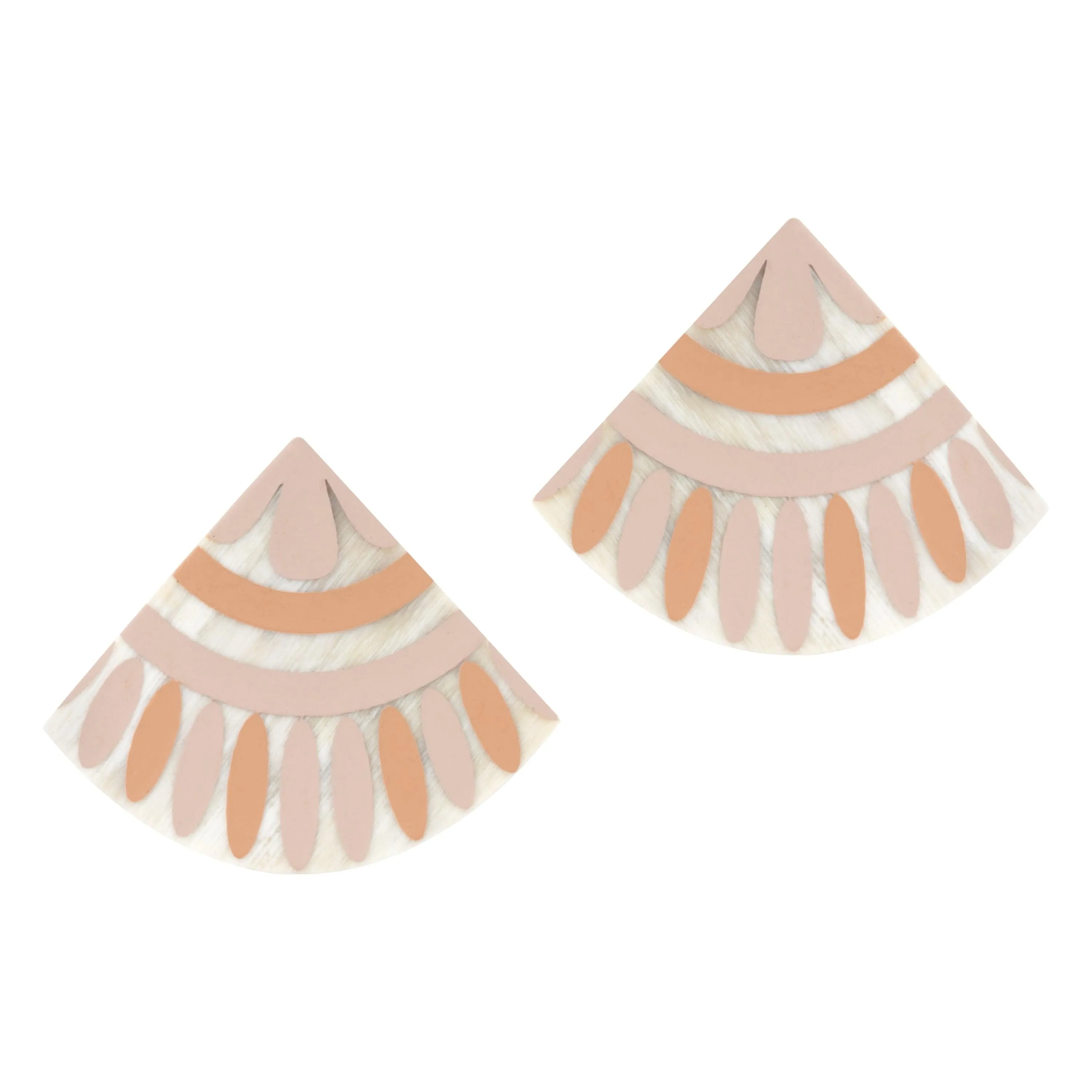 Tile Earrings- Rosy Pink