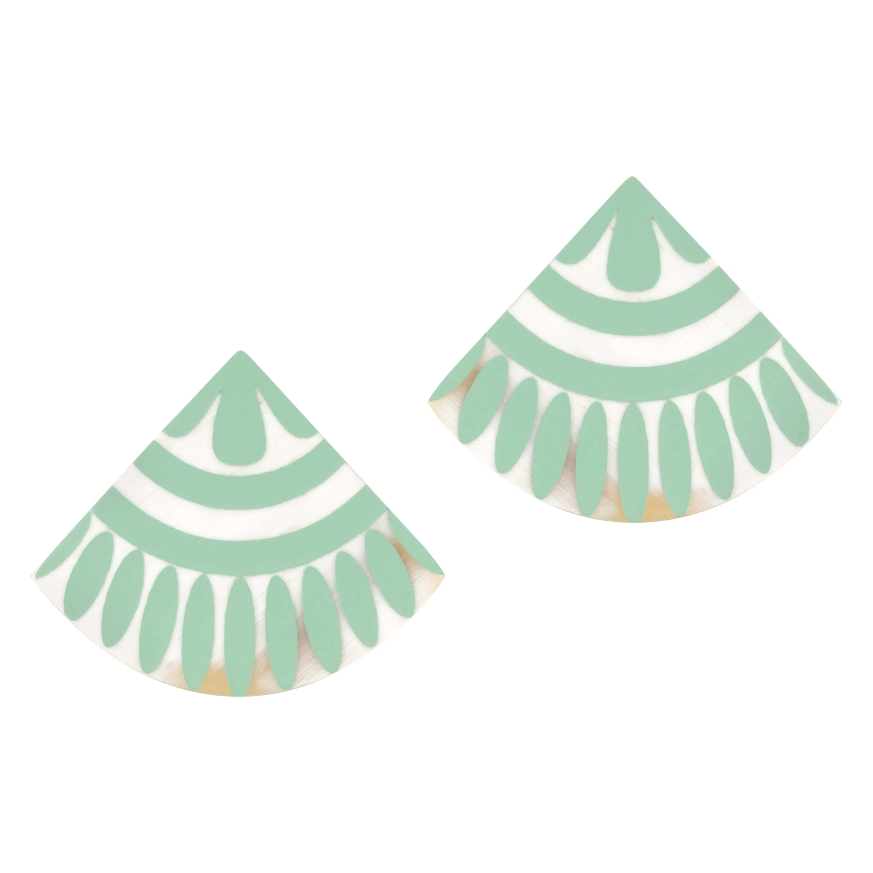 Tile Earrings- Seafoam