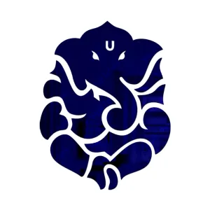 Wall1ders Lord Ganpati Blue (Size 27 x 21 cm) Mirror Stickers for Wall, Acrylic Mirror Wall Decor Sticker, Wall Mirror Stickers, Acrylic Stickers, Wall Stickers for Hall Room, Bed Room, Kitchen.
