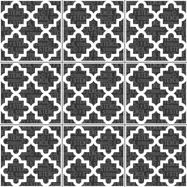 Whiteshill Tile Stencil