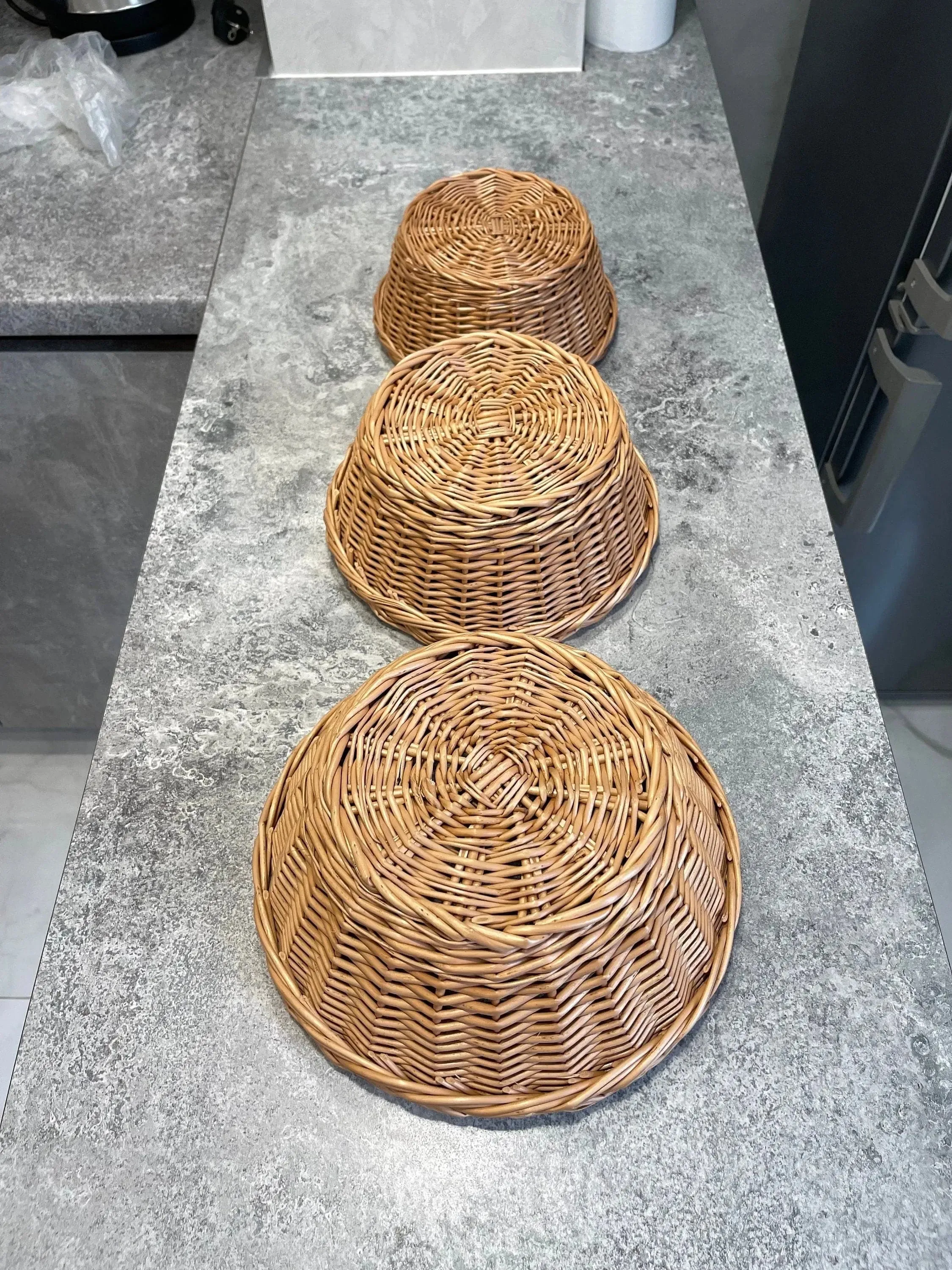 Wicker food storage set