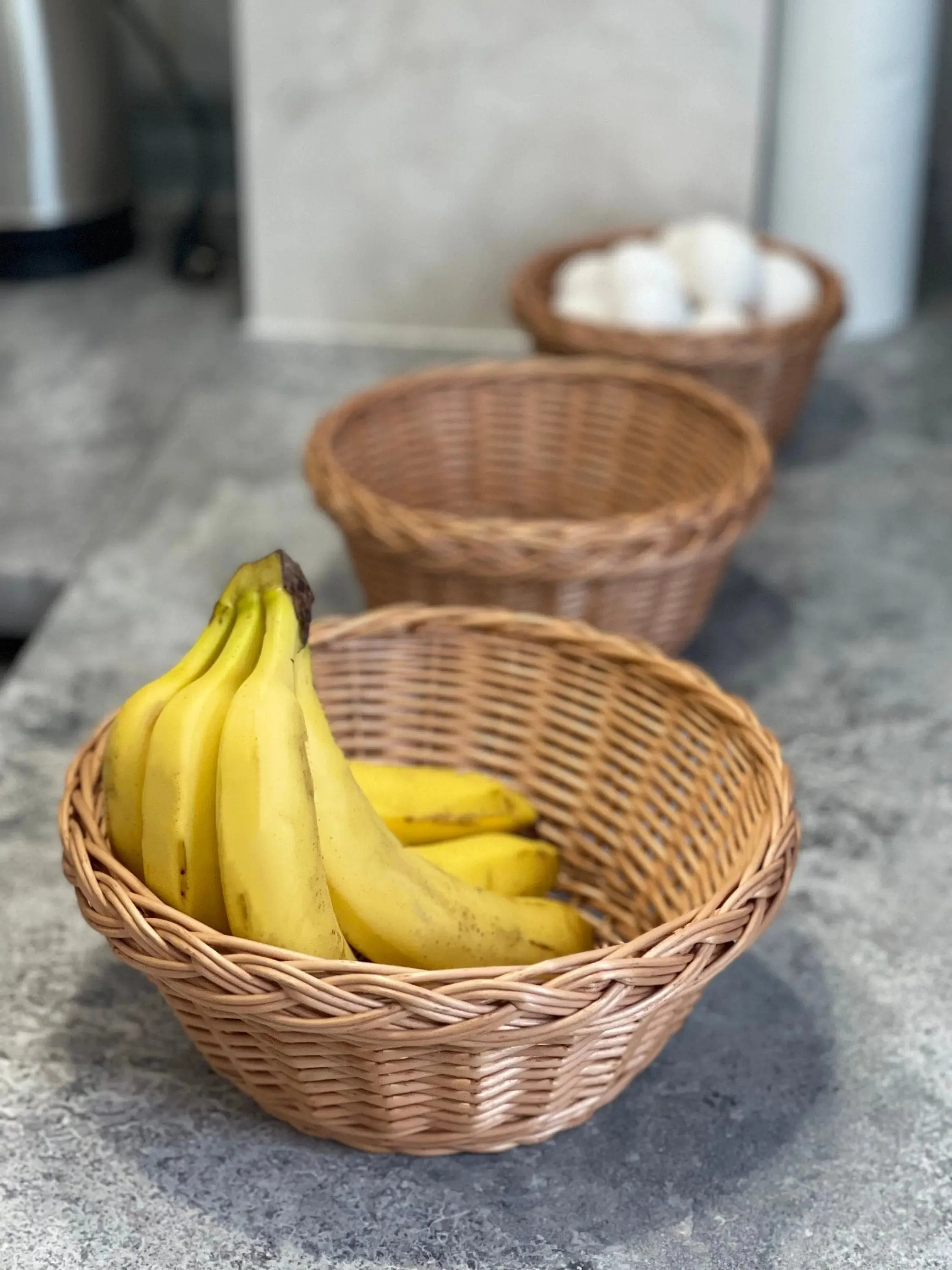 Wicker food storage set